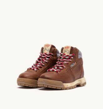 BOTAS MALGA EN COLOR CUERO PIEL NATURAL Y GRIS