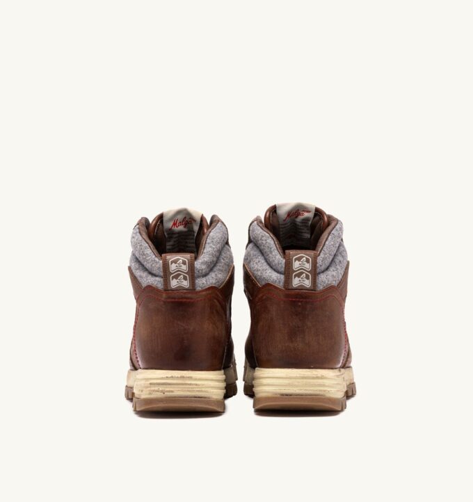 BOTAS MALGA EN COLOR CUERO PIEL NATURAL Y GRIS
