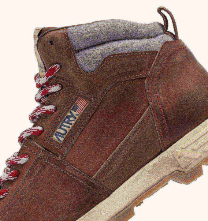 BOTAS MALGA EN COLOR CUERO PIEL NATURAL Y GRIS
