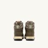 BOTAS MALGA EN PIEL NOBUCK Y MALLA COLOR HIERBA Y MUSGO