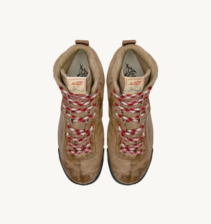 BOTAS MALGA EN PIEL Y ANTE COLOR CIGARRO