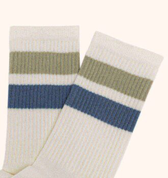 CALCETINES NIÑOS CON LOGO JACQUARD A RAYAS