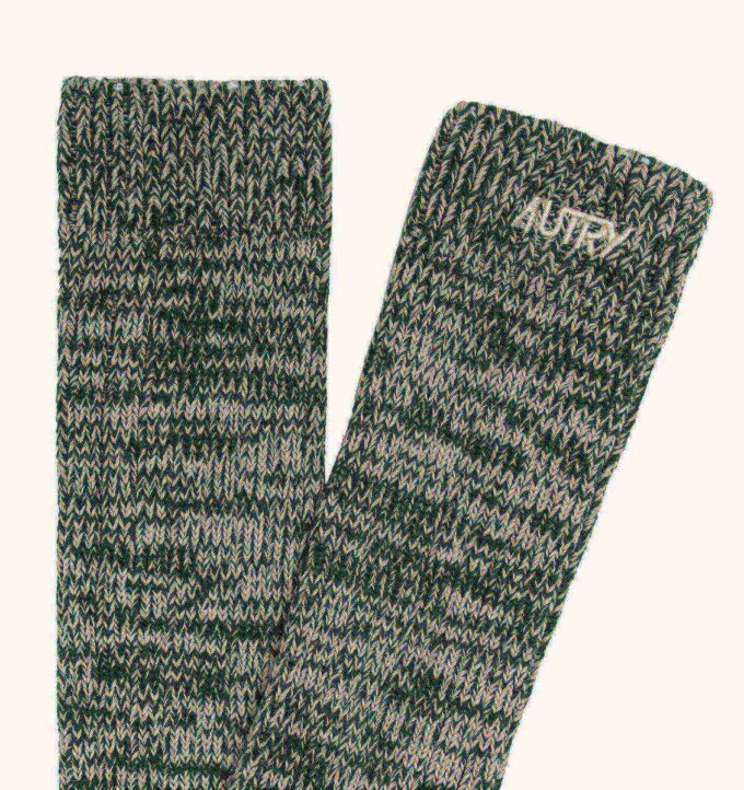 CALCETINES UNISEX BICOLOR CON LOGO BORDADO