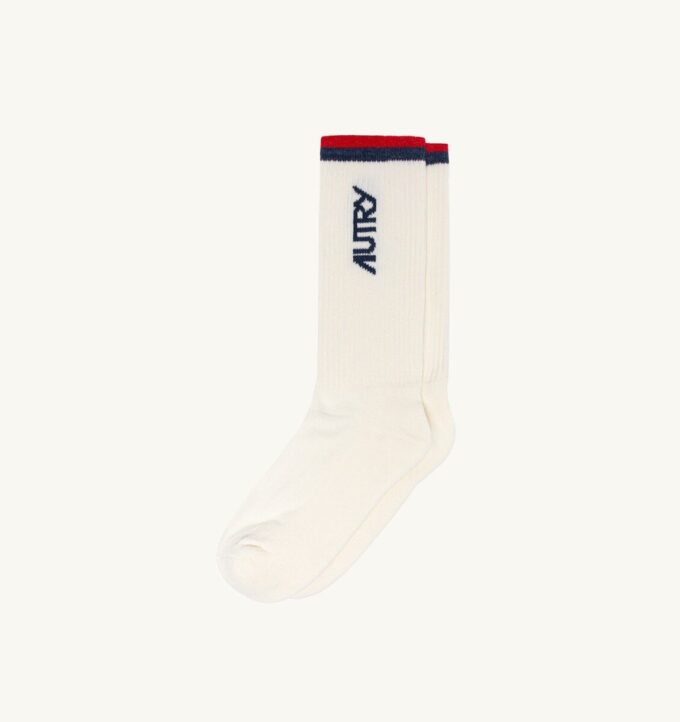 CALCETINES UNISEX CON LOGO JACQUARD A RAYAS CALCETINES UNISEX CON LOGO JACQUARD A RAYAS