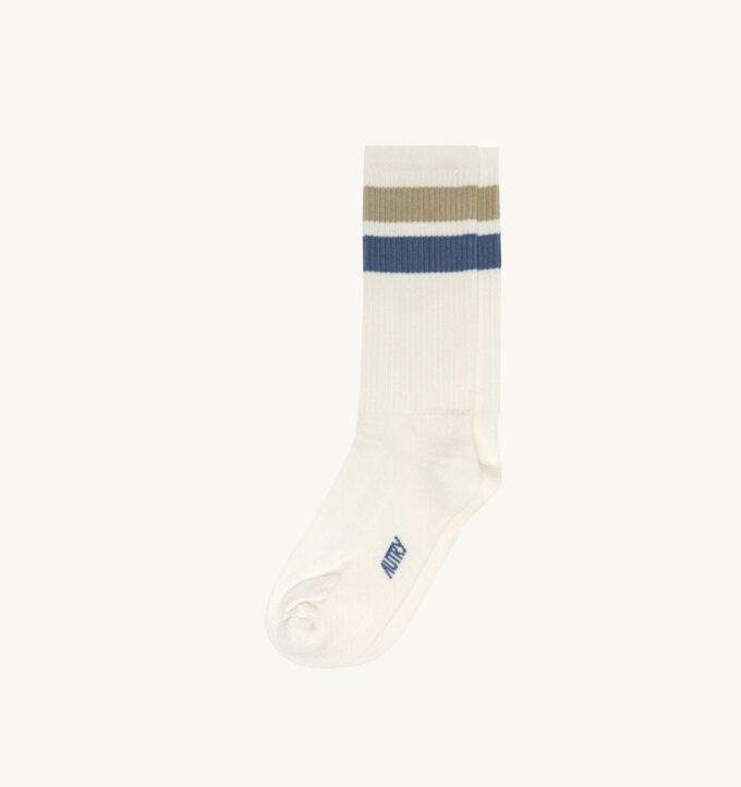 CALCETINES UNISEX CON LOGO JACQUARD A RAYAS CALCETINES UNISEX CON LOGO JACQUARD A RAYAS