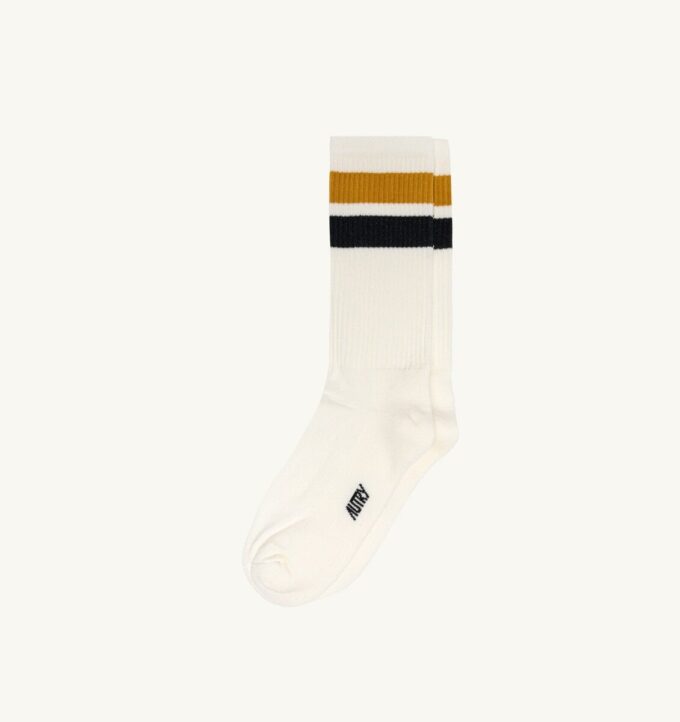 CALCETINES UNISEX CON LOGO JACQUARD A RAYAS CALCETINES UNISEX CON LOGO JACQUARD A RAYAS