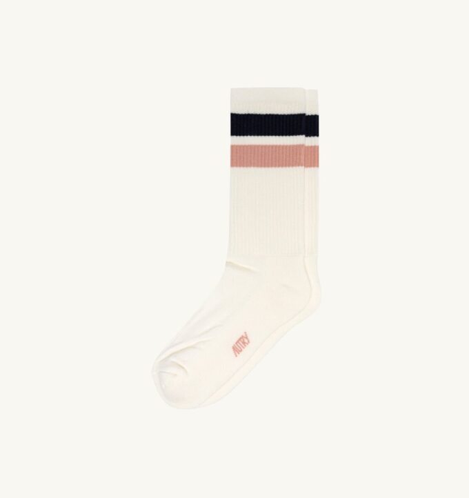 CALCETINES UNISEX CON LOGO JACQUARD A RAYAS