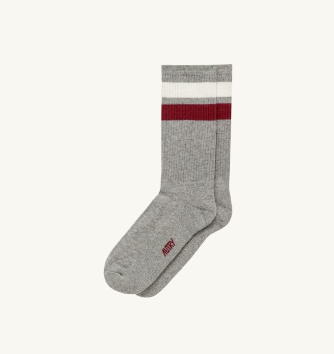 CALCETINES UNISEX CON LOGO JACQUARD A RAYAS