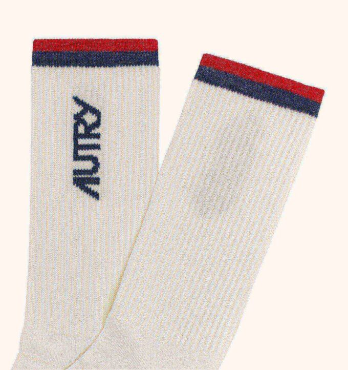 CALCETINES UNISEX CON LOGO JACQUARD A RAYAS CALCETINES UNISEX CON LOGO JACQUARD A RAYAS