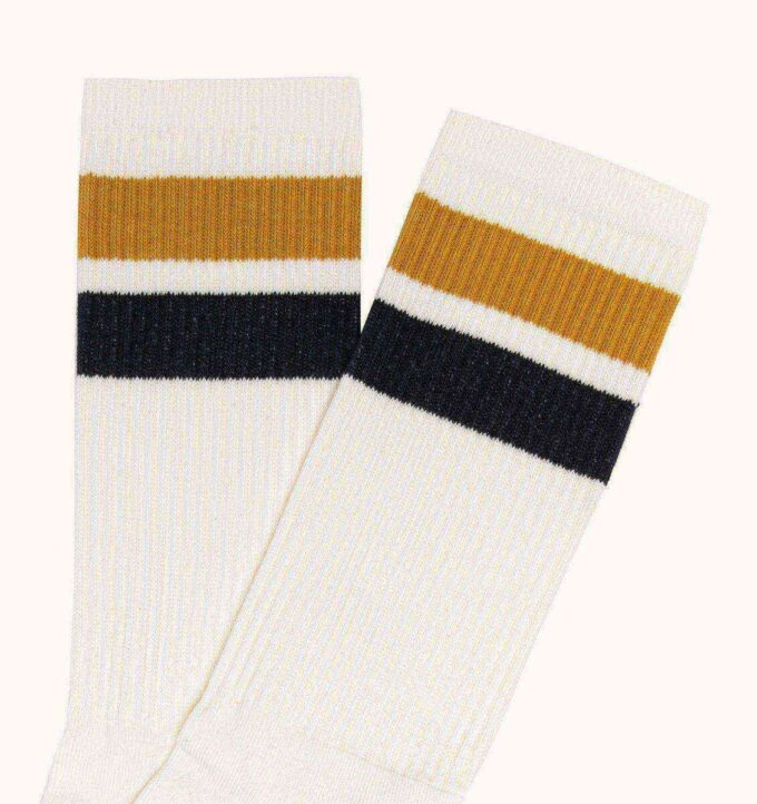CALCETINES UNISEX CON LOGO JACQUARD A RAYAS CALCETINES UNISEX CON LOGO JACQUARD A RAYAS