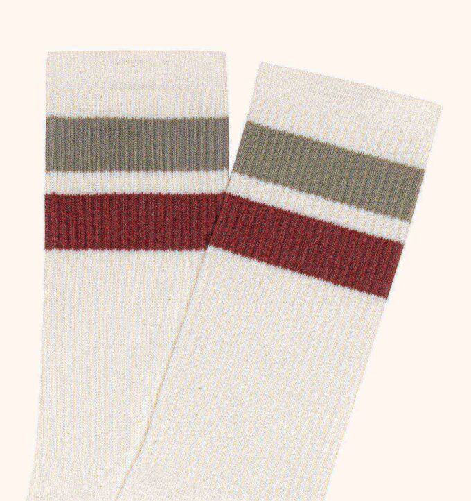 CALCETINES UNISEX CON LOGO JACQUARD A RAYAS