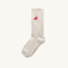 CALCETINES UNISEX DE ALGODÓN DE PUNTO BLANCO CALCETINES UNISEX DE ALGODÓN DE PUNTO BLANCO