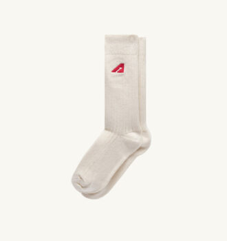 CALCETINES UNISEX DE ALGODÓN DE PUNTO BLANCO