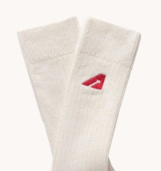 CALCETINES UNISEX DE ALGODÓN DE PUNTO BLANCO
