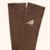 CALCETINES UNISEX DE ALGODÓN DE PUNTO MARRÓN CALCETINES UNISEX DE ALGODÓN DE PUNTO MARRÓN