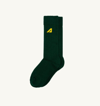 CALCETINES UNISEX DE ALGODÓN DE PUNTO VERDE