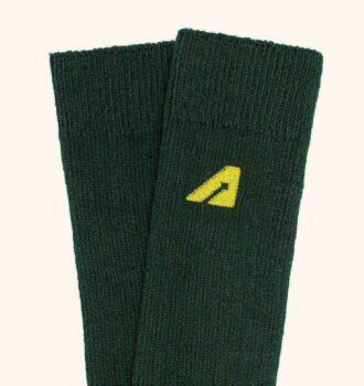 CALCETINES UNISEX DE ALGODÓN DE PUNTO VERDE
