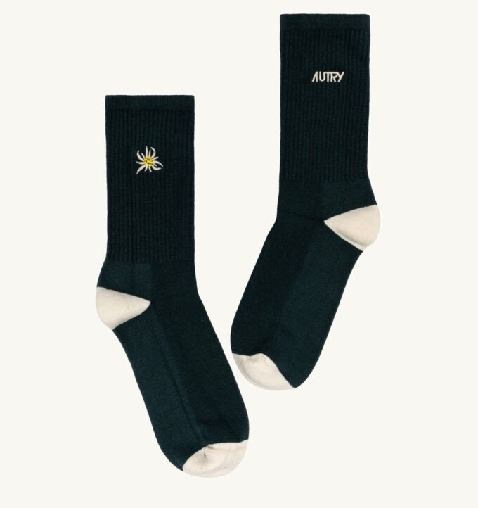CALCETINES UNISEX DE CANALÉ CON EL LOGO DE EDELWEISS CALCETINES UNISEX DE CANALÉ CON EL LOGO DE EDELWEISS