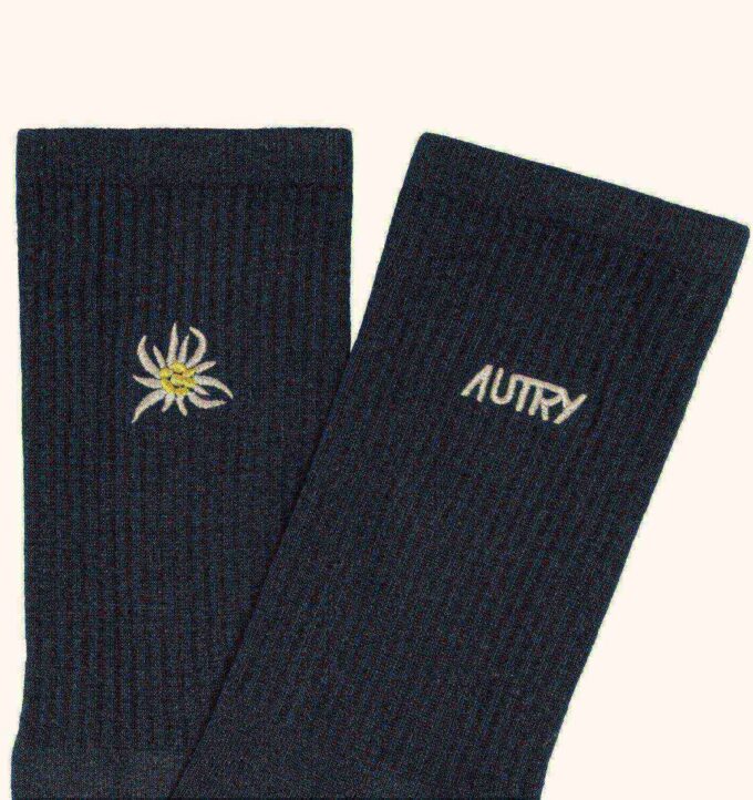 CALCETINES UNISEX DE CANALÉ CON EL LOGO DE EDELWEISS CALCETINES UNISEX DE CANALÉ CON EL LOGO DE EDELWEISS
