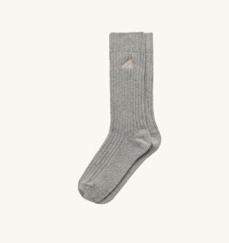 CALCETÍN UNISEX ACANALADO CON LOGO BORDADO