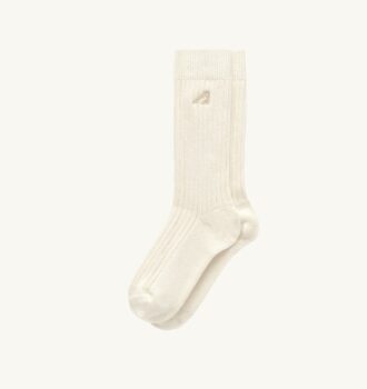 CALCETÍN UNISEX ACANALADO CON LOGO BORDADO