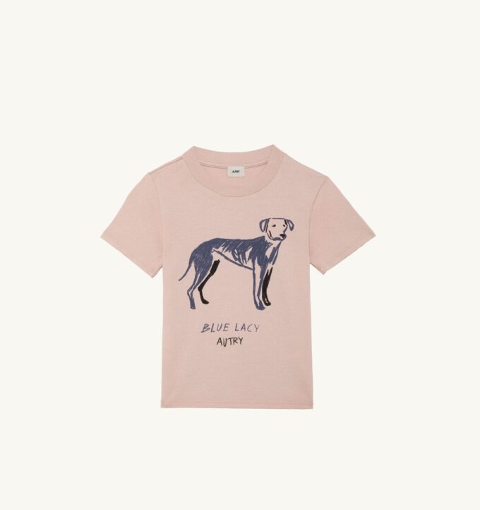 CAMISETA AZUL DE ENCAJE PARA NIÑOS