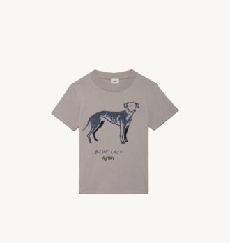 CAMISETA AZUL DE ENCAJE PARA NIÑOS