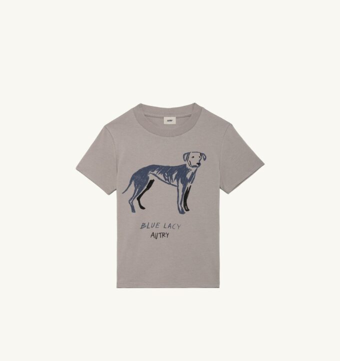CAMISETA AZUL DE ENCAJE PARA NIÑOS