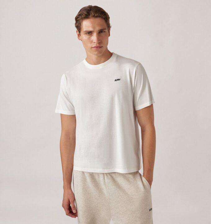 CAMISETA CON EL LOGO DE AUTRY BORDADO PARA HOMBRE CAMISETA CON EL LOGO DE AUTRY BORDADO PARA HOMBRE