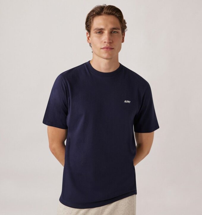CAMISETA CON EL LOGO DE AUTRY BORDADO PARA HOMBRE CAMISETA CON EL LOGO DE AUTRY BORDADO PARA HOMBRE