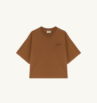 CAMISETA CUADRADA CON LOGO TONAL PARA MUJER