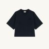 CAMISETA CUADRADA CON LOGO TONAL PARA MUJER CAMISETA CUADRADA CON LOGO TONAL PARA MUJER