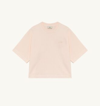 CAMISETA CUADRADA CON LOGO TONAL PARA MUJER
