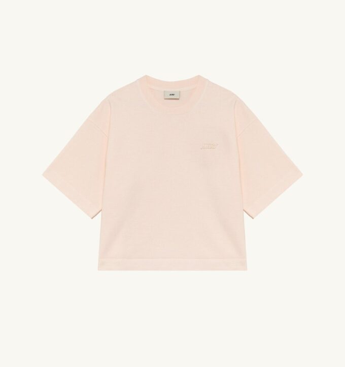 CAMISETA CUADRADA CON LOGO TONAL PARA MUJER CAMISETA CUADRADA CON LOGO TONAL PARA MUJER