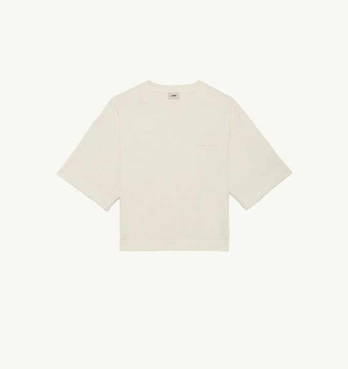 CAMISETA CUADRADA CON LOGO TONAL PARA MUJER CAMISETA CUADRADA CON LOGO TONAL PARA MUJER