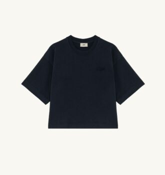 CAMISETA CUADRADA CON LOGO TONAL PARA MUJER