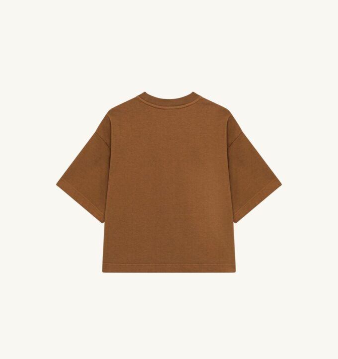 CAMISETA CUADRADA CON LOGO TONAL PARA MUJER CAMISETA CUADRADA CON LOGO TONAL PARA MUJER
