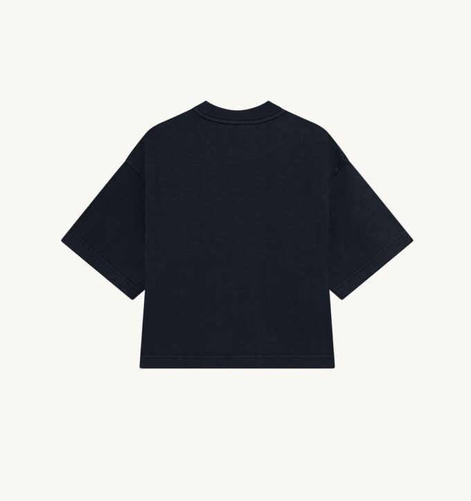 CAMISETA CUADRADA CON LOGO TONAL PARA MUJER CAMISETA CUADRADA CON LOGO TONAL PARA MUJER