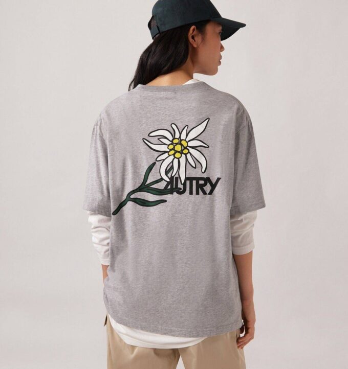 CAMISETA UNISEX CON ESTAMPADO EN LA ESPALDA DE EDELWEISS