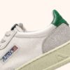 CESTA MEDALISTA BAJA EN CUIR BLANC ET AMAZON ET DAIM BEIGE