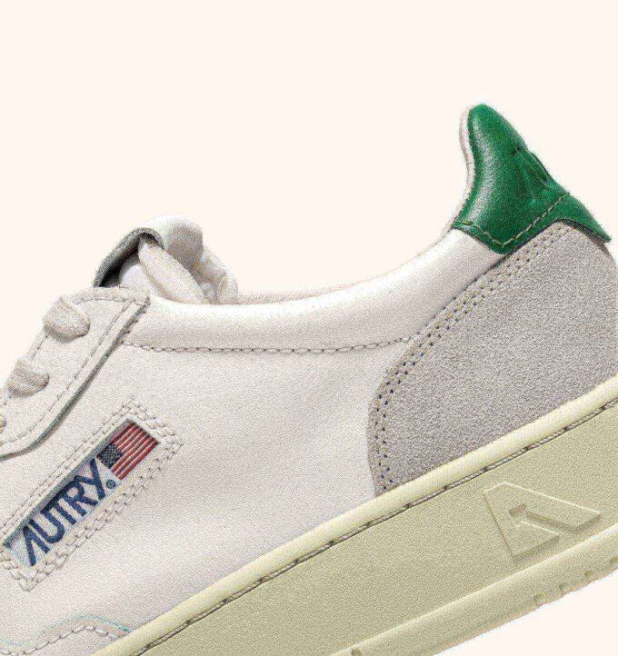 CESTA MEDALISTA BAJA EN CUIR BLANC ET AMAZON ET DAIM BEIGE