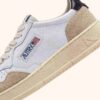 CESTA MEDALISTA BAJA EN CUIR BLANC ET NOIR ET DAIM BEIGE CESTA MEDALISTA BAJA EN CUIR BLANC ET NOIR ET DAIM BEIGE