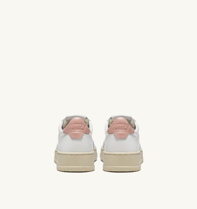 CESTA MEDALISTA BAJA EN CUIR BLANC ET ROSE CESTA MEDALISTA BAJA EN CUIR BLANC ET ROSE