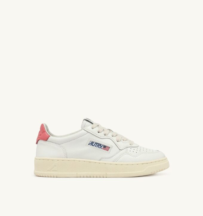 CESTA MEDALISTA BAJA EN CUIR BLANC ET TEAROSE CESTA MEDALISTA BAJA EN CUIR BLANC ET TEAROSE