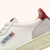 CESTA MEDALISTA BAJA EN CUIR BLANCET ROUGE ET DAIM BEIGE CESTA MEDALISTA BAJA EN CUIR BLANCET ROUGE ET DAIM BEIGE