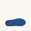 CESTA MEDALISTA LOW EN CUIR METALLIQUE ARGENT ET BLEU