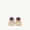 CESTA MEDALISTA LOW EN DAIM ET CUIR BLANC ET BURGUNDY CESTA MEDALISTA LOW EN DAIM ET CUIR BLANC ET BURGUNDY