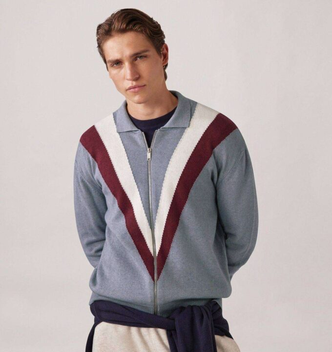 CHAQUETA CAMISA DE LANA DE PUNTO UNISEX CHAQUETA CAMISA DE LANA DE PUNTO UNISEX