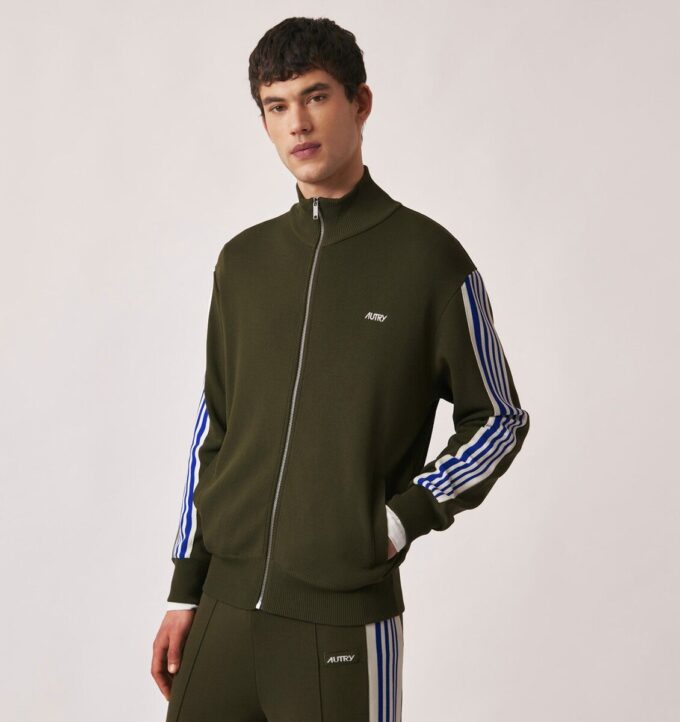 CHAQUETA DE TENIS DE PUNTO CON VISCOSA Y CREMALLERA PARA HOMBRE CHAQUETA DE TENIS DE PUNTO CON VISCOSA Y CREMALLERA PARA HOMBRE