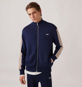 CHAQUETA DE TENIS DE PUNTO CON VISCOSA Y CREMALLERA PARA HOMBRE